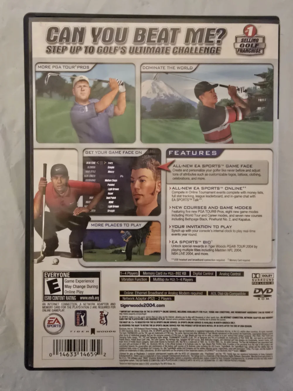 Sony PlayStation 2 Tiger Woods PGA Tour 2004 – Like New Original No Scratches